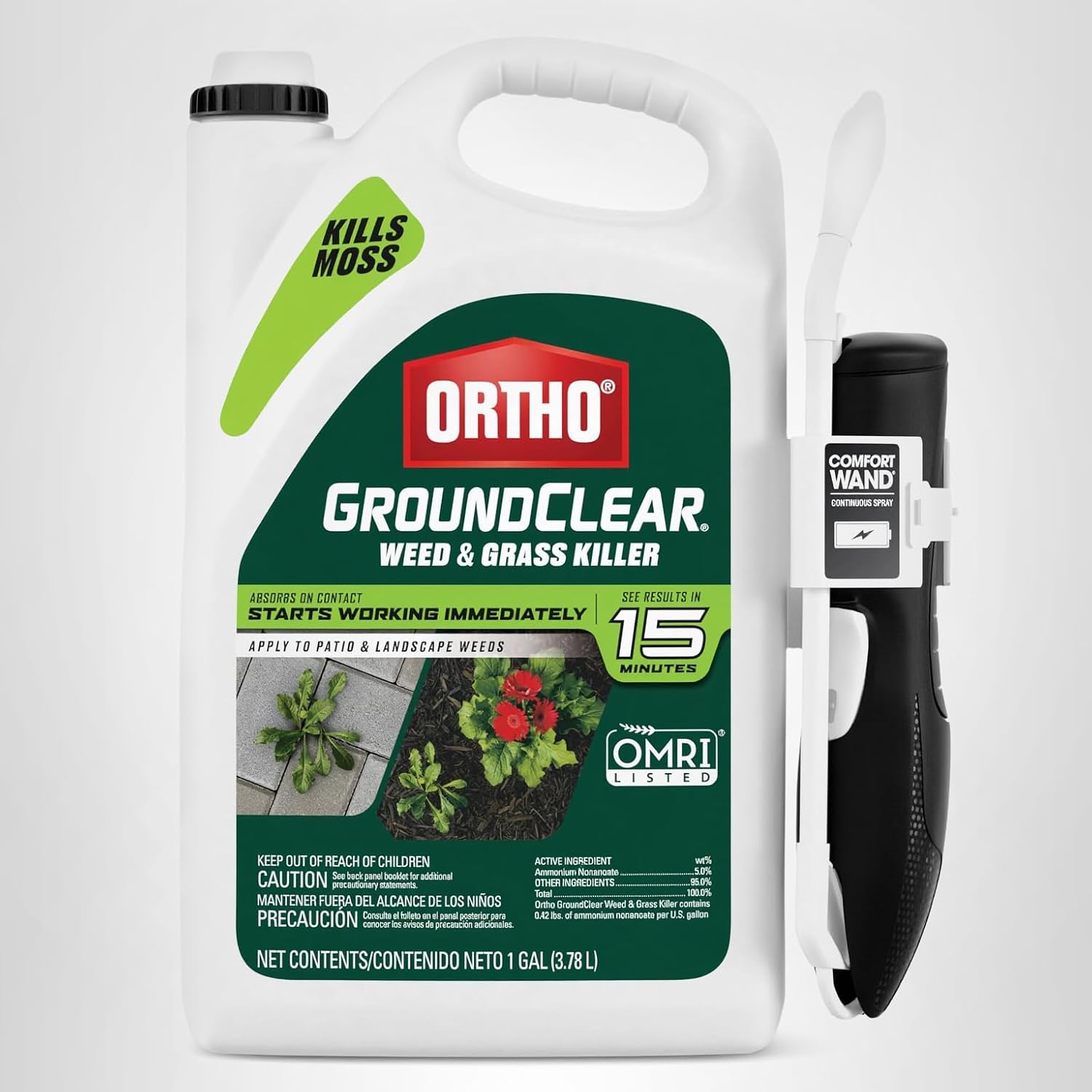 Ortho GroundClear Weed & Grass Killer w/ Comfort Wand - Kills Dandelions, Chickweed,…
