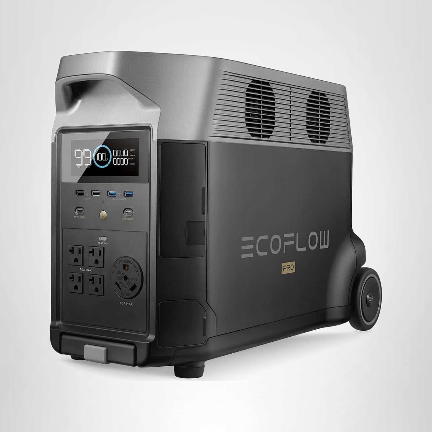 EF ECOFLOW Portable Power Station 3600Wh DELTA Pro, 120V AC Outlets x 5, 3600W, 2.7H…