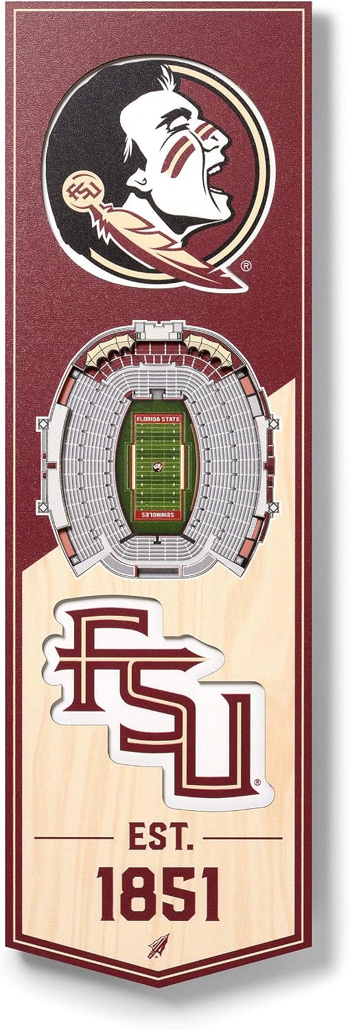 3D Stadium 6x19 Banner - Doak Campbell Stadium