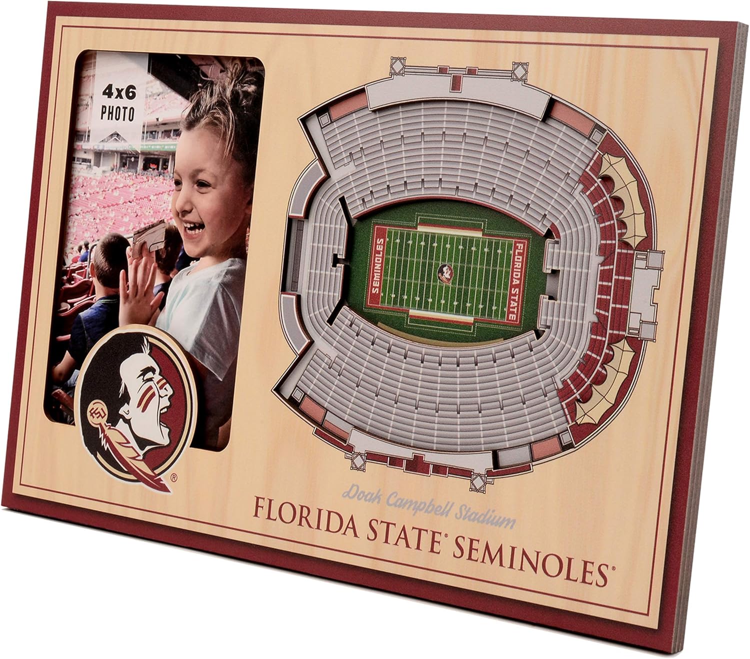 Officially-licensed 3D Stadium Picture Frame - perfect stadium replica - add 4” x 6”…