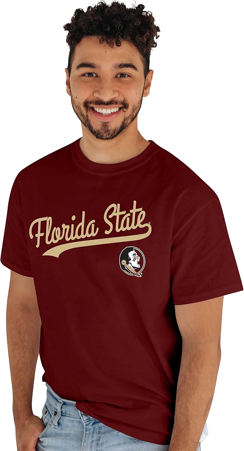 Blue 84 NCAA Mens T-Shirt Cursive
